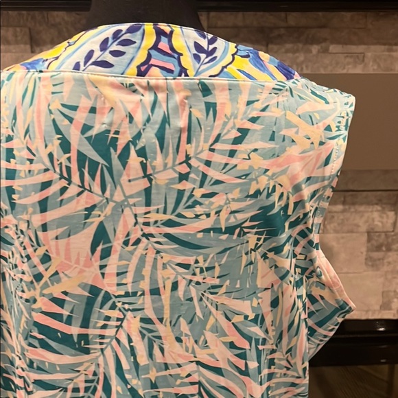 Stella Parker Sleeveless Summer dress with tropical print size Large - Picture 12 of 14